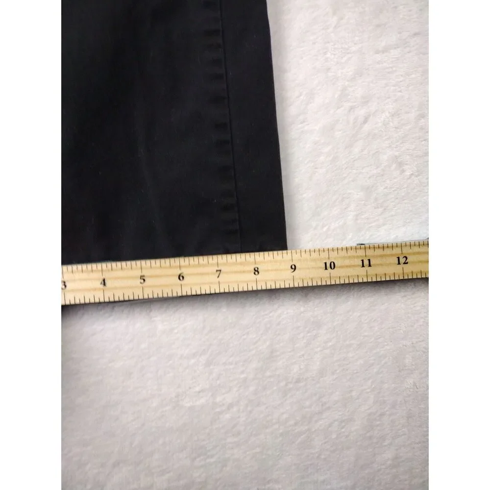 Gloria Vanderbilt Amanda Tapered Pants Black Mid Rise Size 14‎ Stretch Cotton